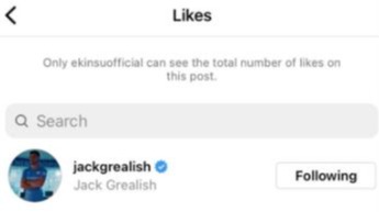 Jack Grealish shows appreciation for models' snaps again