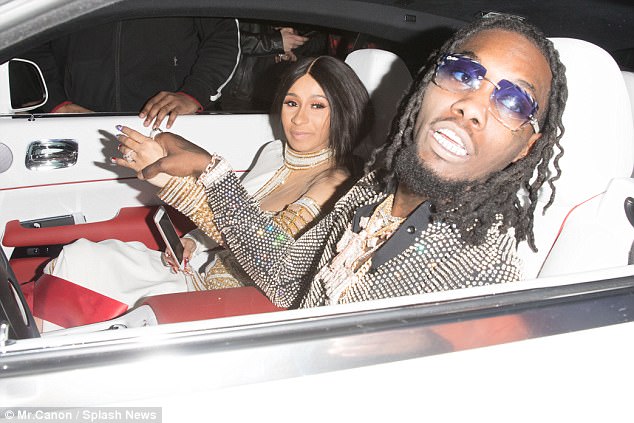 Bad and Boujee! Cardi B, 25, looked besotted as she put on loved up display with her new fiance Offset during his 26th birthday celebrations in LA this week