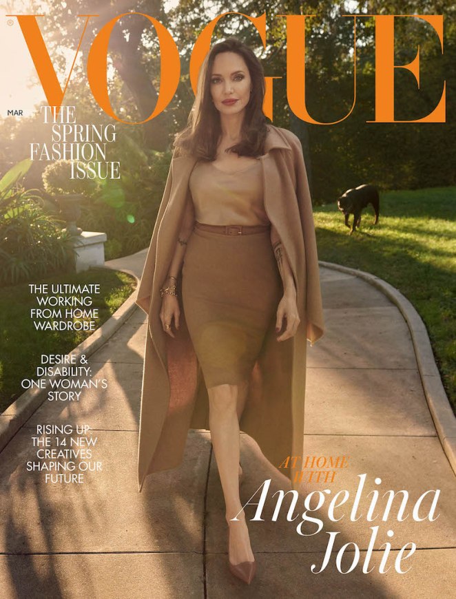 BRITISH VOGUE Angelina Jolie by Craig McDean. Edward Enninful, March 2021, www.imageamplified.com, Image Amplified1