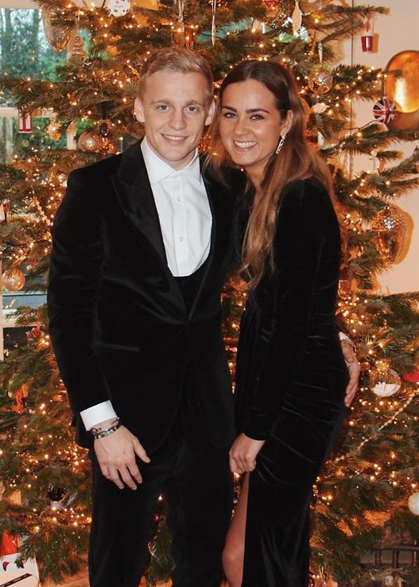 Estelle and van de Beek celebrated Christmas together in 2019