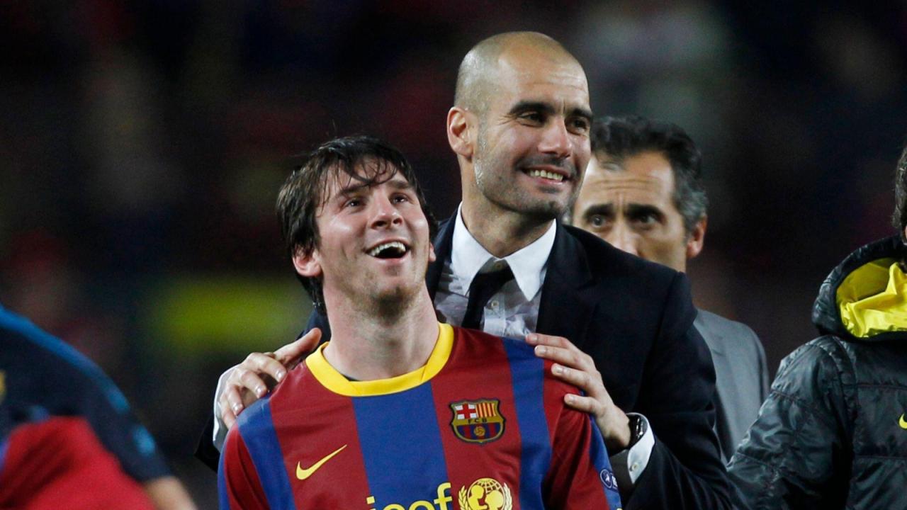 The most-used XI of Guardiola's managerial career: Messi, Pique, KDB...