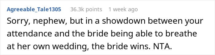 "Am I A Jerk For Not Letting My Nephew Bring His Service Dog To My Wedding?"