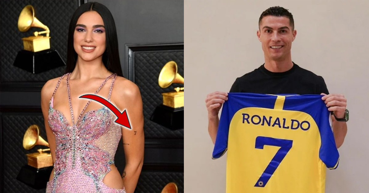 Dua Lipa’s Cristiano Ronaldo tattoo?: The hidden meaning of number 7 on her bicep